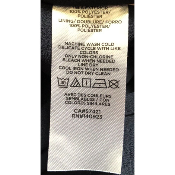 Loft Multicolor Floral Lined Keyhole Tie Neck Cap Sleeve Shift Dress Reg Size XS - Picture 6 of 6